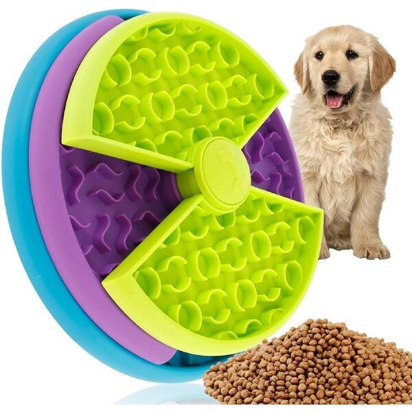 Interactive Dog Slow Feeder Toy for Medium and Large Dogs - 3 Layer Puzzle Bowl