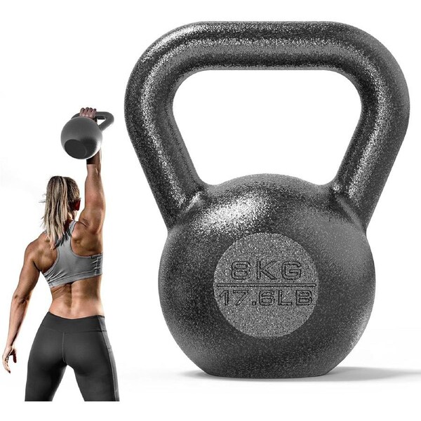 Cast Iron Kettlebell Weights for Home Gym Fitness & Training (4kg-24kg)
