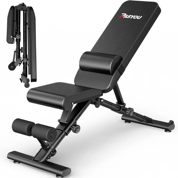 Adjustable Weight Bench for Full Body Workout - Foldable for Home Gym