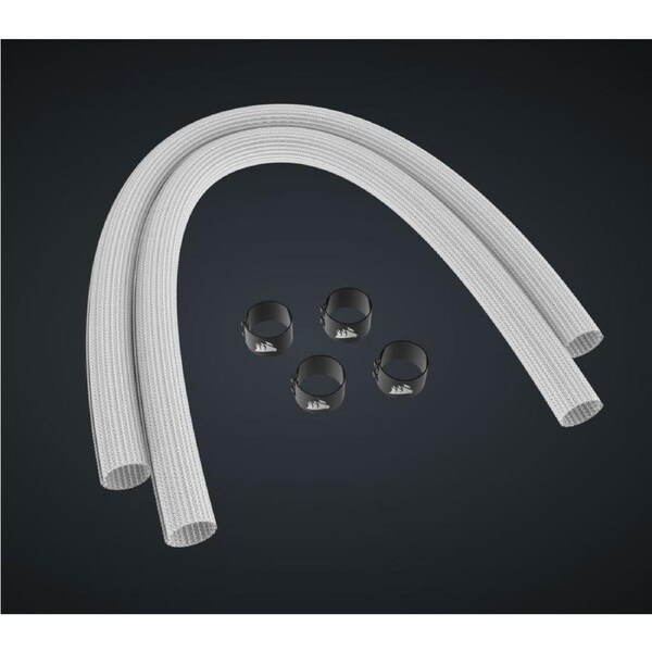 Corsair Sleeving Kit for AIO CPU Coolers - 400mm - White, TWO-YEAR WARRANTY CT-9010012-WW
