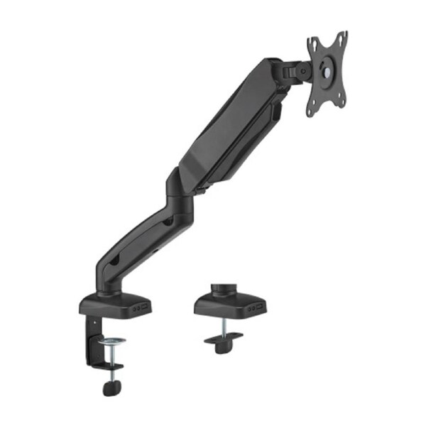Brateck Economy Single Screen Spring-Assisted Monitor Arm Fit Most 17'-32' Monitor Up to 9 kg VESA 75x75/100x100, Matte Black LDT13-C012E