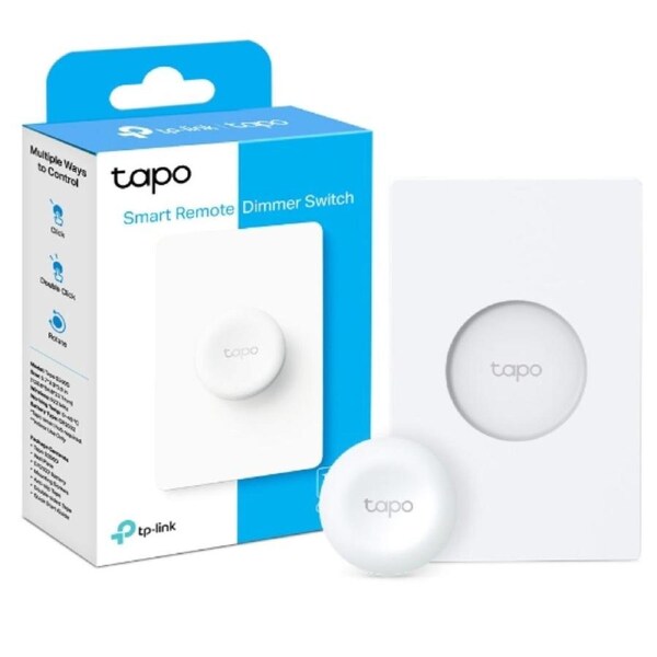 TP-Link Tapo Smart Remote Dimmer Switch, Smart Customised Actions, Multiple Control, Flexible Mounting, Long Battery Life (Tapo S200D) Tapo S200D