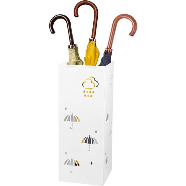 Free Standing Metal Umbrella Holder for Entryway Office Decor
