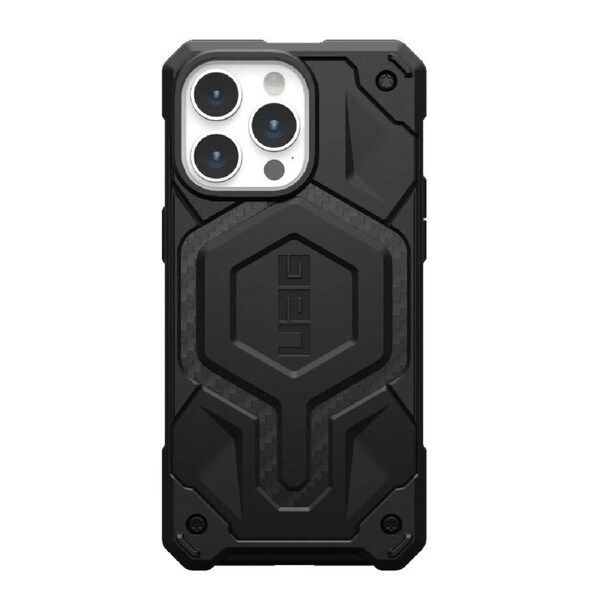 UAG Monarch Pro MagSafe Apple iPhone 15 Pro Max (6.7') Rugged Case - Carbon Fiber (114222114242), 25ft. Drop Protection (7.6M), 10 Years Warranty 114222114242