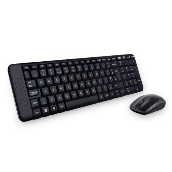 Logitech MK220 Wireless Keyboard Mouse Combo Much smaller design, same keys 2.4 GHz 128-bit AES encryption Fewer battery hassles 920-003235