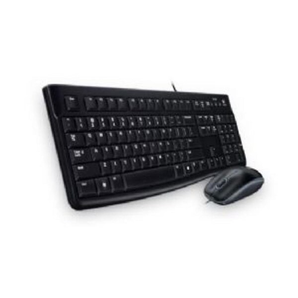 Logitech MK120 Keyboard Mouse Combo Quiet typing and Spill resistant High-definition optical tracking Thin profile 3yr wty 920-002586