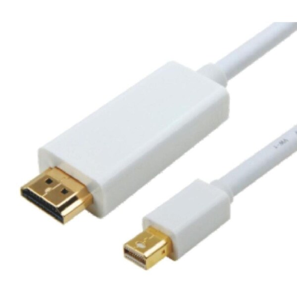 Astrotek Mini DisplayPort DP to HDMI Cable 2m - 20 pins Male to 19 pins Male Gold plated RoHS AT-MINIDPHDMI-2