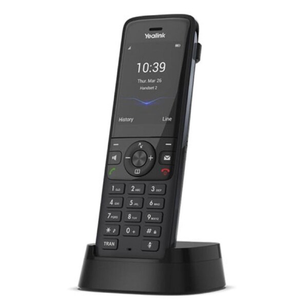 Yealink W78H Wireless DECT Handset, Scalable Solution, Optimised Wireless Communication,Business Use, Long Battery Life, 2.4'' 240x320 TFT ColorScreen W78H