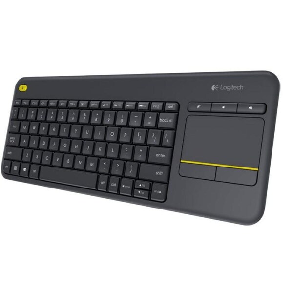 Logitech K400 Plus Wireless Keyboard with Touchpad Entertainment Media Keys Tiny USB Unifying receiver for HTPC connected TVs ~KBLT-K830BT 920-007165