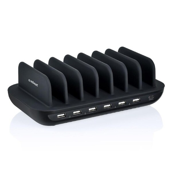 mbeat Gorilla Power 60W 7 Port USB-C USB Charging Station 6x USB-A 1x USB-C PD Output Power: Total 60W Product Weight: 0.66kg MB-CHGR-7U