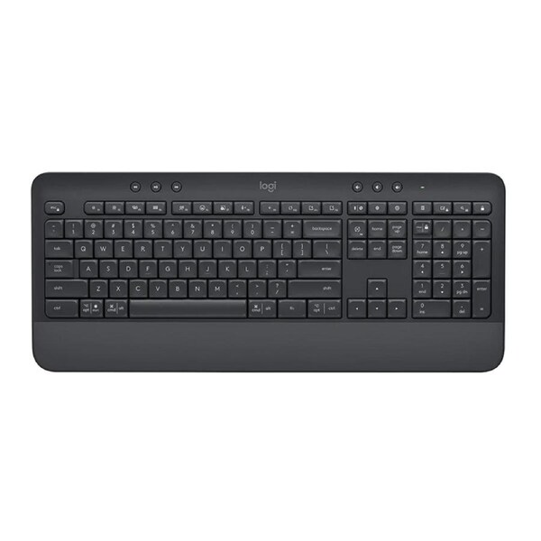 Logitech Signature K650 Comfort Full-Size Wireless Keyboard with Wrist Rest Graphite 920-010955