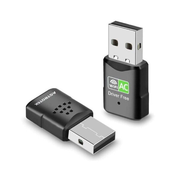 Astrotek AC600 mini Wireless USB Adapter Nano Dual Band WiFi External LAN Network Adaptor for PC MAC Desktop Notebook TV NWAT-UWAC600