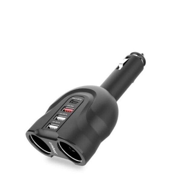 mbeat Gorilla Power Four Port USB-C PD QC3.0 Car Charger with Cigar Lighter Splitter features built-in over heat Package Weight: 120g MB-CHGR-C38