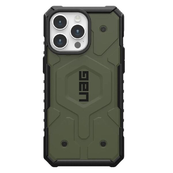 UAG Pathfinder MagSafe Apple iPhone 15 Pro Max (6.7') Rugged Case - Olive Drab(114301117272),18ft. Drop Protection(5.4M), 10 Years Warranty 114301117272