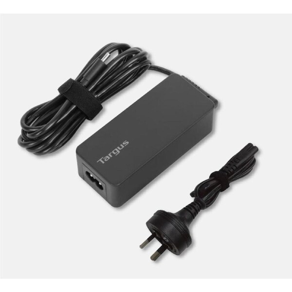 Targus 65W USB-C Charger Power Delivery Charge USB-C Laptop Tablet Mobile Phone Built-in Power Supply Protection 1.8M Cable 2yrs wty APA107AU