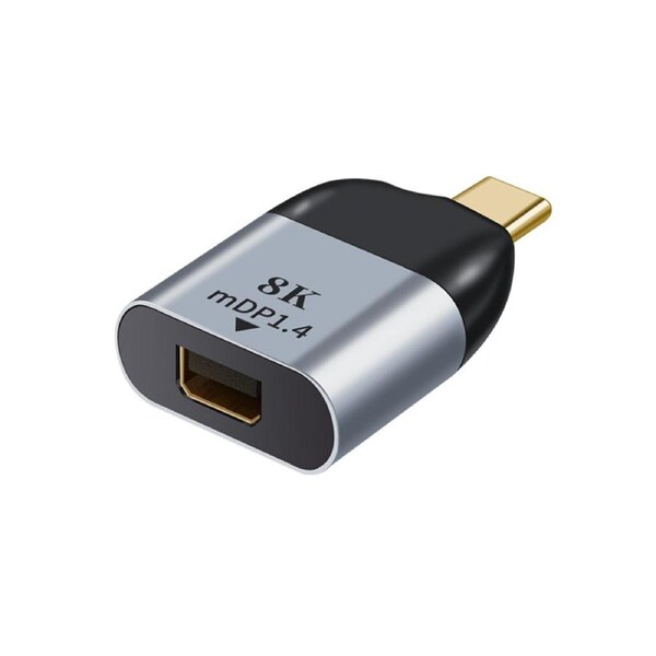 Astrotek USB-C to Mini DP DisplayPort Male to female adapter support 8K@60Hz 4K@60Hz for iPad Pro Macbook Air Samsung Galaxy MS Surface Dell XPS AT-USBCMDP-MF