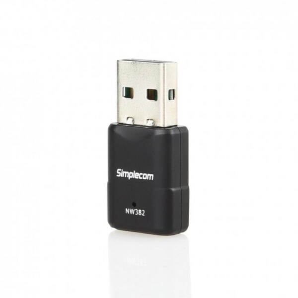 Simplecom NW382 Mini Wireless N USB WiFi Adapter 802.11n 300Mbps NW382