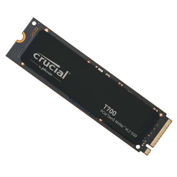 Crucial T700 4TB Gen5 NVMe SSD - 12400/11800MB/s R/W 2400TBW 1500K IOPs 1.5M hrs MTTF with DirectStorage for Intel 13th Gen AMD Ryzen 7000 CT4000T700SSD3