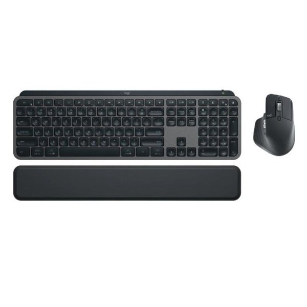 Logitech MX KEYS S COMBO Performance Combo: MX Master 3S, MX Keys S MX Palm Rest 8000 DPI (Graphite) 920-011605
