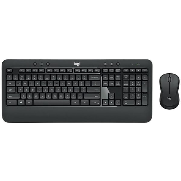Logitech MK540 Advanced Wireless Keyboard Mouse Combo - USB Receiver, 10 Meter Wireless Connection, Plug and Play, Contoured Mouse 920-008682 920-008682
