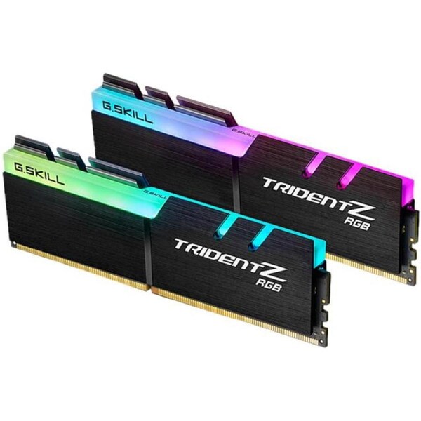 G.SKILL F4-3200C16D-16GTZR 16GB (2 x 8GB)/ PC4-25600 / DDR4 3200 Mhz/ Timings 16-18-18-38/ Voltage 1.35V/ Trident Z RGB F4-3200C16D-16GTZR