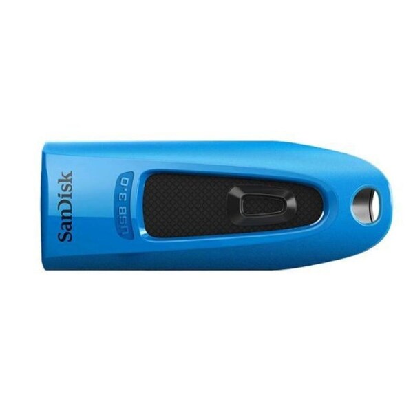 SanDisk Ultra 32GB USB3.0 Flash Drive ~130MB/s Memory Stick Thumb Key Lightweight SecureAccess Password-Protected Retail 5yr BLUE SDCZ48-032G-U46B