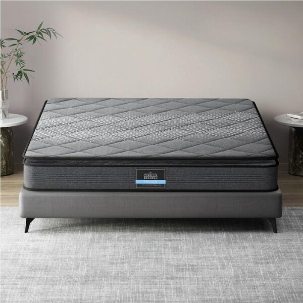 Giselle Mattress Pillow Top Medium Firm Grey Queen