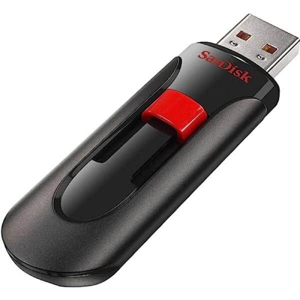 SANDISK CRUZER GLIDE USB 2.0 FLASH DRIVE 64GB SDCZ60-064G-B35 SDCZ60-064G-B35