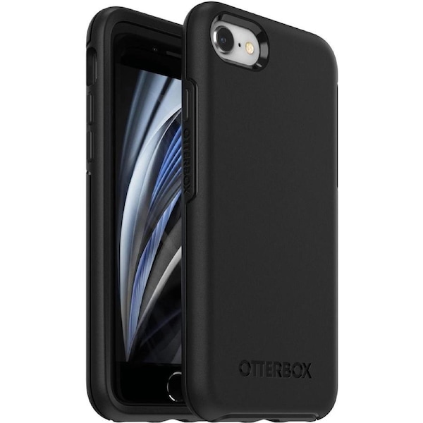 OtterBox Symmetry Apple iPhone SE (3rd 2nd Gen) and iPhone 8/7 Case Black - (77-56669), DROP+ 3X Military Standard, Raised Edges, 7 Years Warranty 77-56669