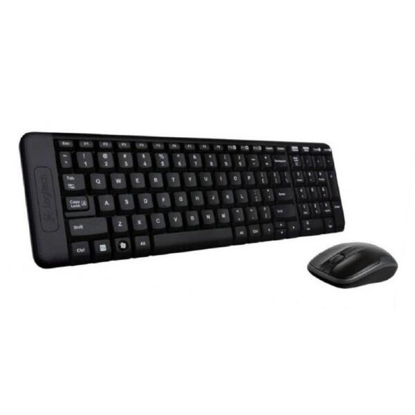Logitech Wireless Keyboard & Mouse Combo, MK220, Black, USB Receiver, ) 920-003235