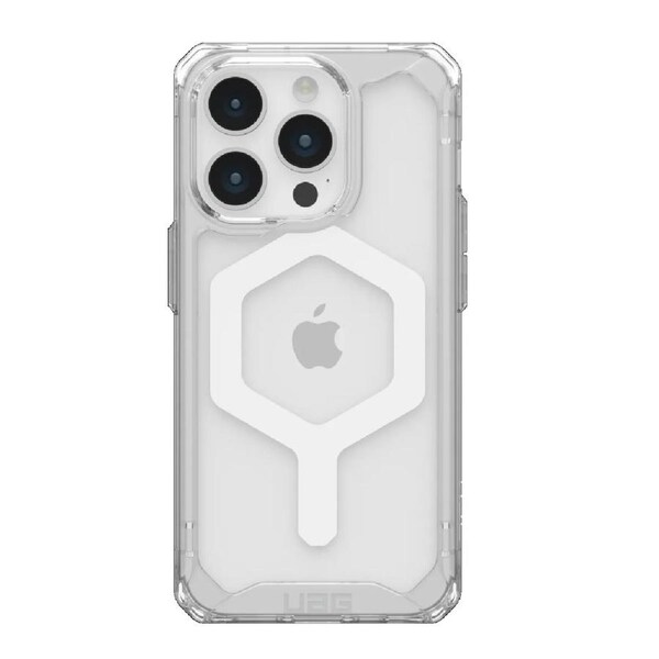 UAG Plyo MagSafe Apple iPhone 15 Pro (6.1') Rugged Case - Ice/White (114286114341), 16ft. Drop Protection (4.8M), 10 Years Warranty 114286114341