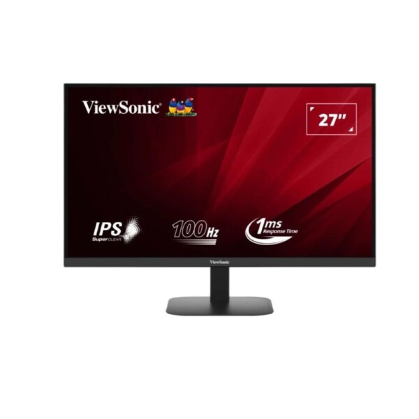 ViewSonic 27' 2K QHD 2560 X 1440, 100hz, SuperClear IPS, 1ms, HDR10, 2 x Speakers, Seamless viewing, HDMI 2.0, DP x 1, Audio, Eco Mode VES 75, Monitor VA2708-2K-MHD