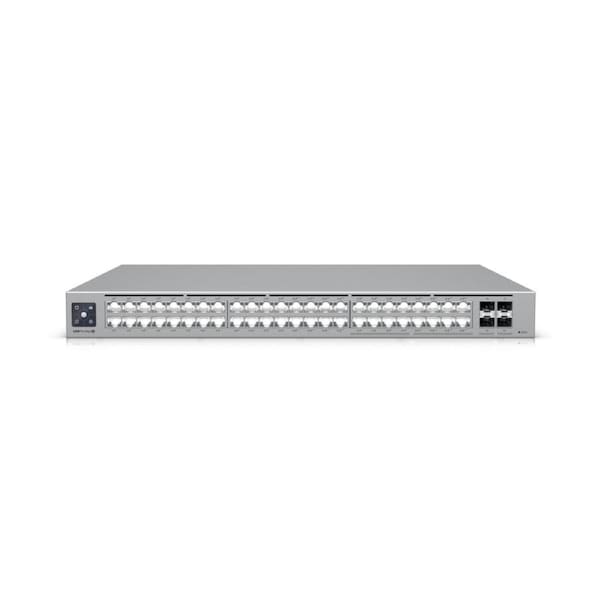 Ubiquiti UniFi Network, Switch, 48-Port, POE 720W, (16) 2.5 GbE ports, 8 PoE+, 8 PoE++, (4) 10G SFP+ Ports, Layer3, Rack Mount, USW-Pro-Max-48-PoE