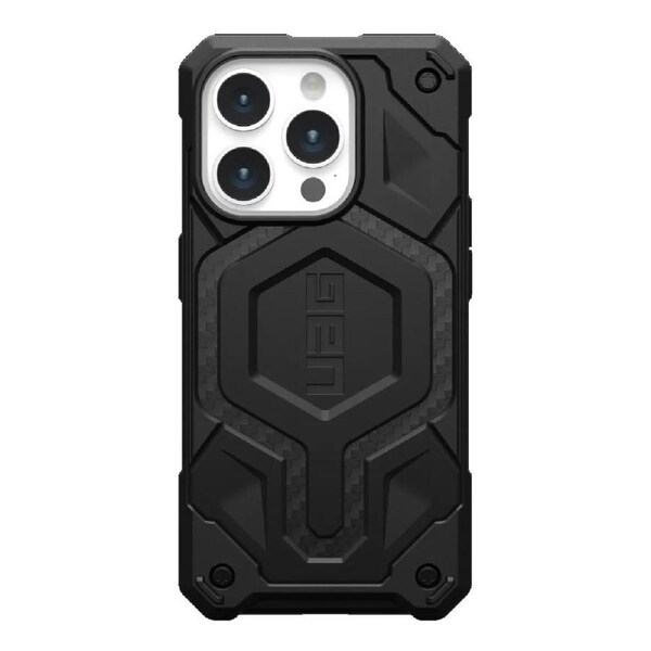 UAG Monarch Pro MagSafe Apple iPhone 15 Pro (6.1') Rugged Case - Carbon Fiber (114221114242), 25ft. Drop Protection(7.6M), 10 Years Warranty 114221114242