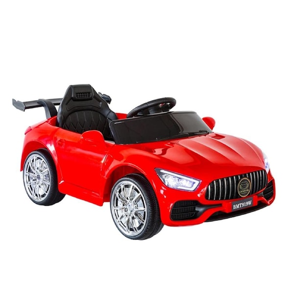 Lenoxx Kids Mercedes Inspired 12V Rechargeable Ride On Electric Car Red