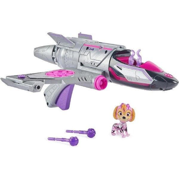 PAW Patrol Mighty Movie Transforming Rescue Jet Skye Pup Action Light Play