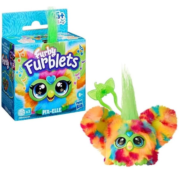 Furby Furblets Mini Electronic Plush Toy Assorted Ages 6+ New Toy 45+ Sounds - Pix-Elle