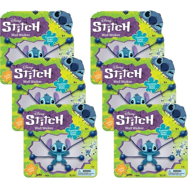 6x Disney Stitch Wall Walker Kids/Children Interactive Play Activity Fun Toy 4y+