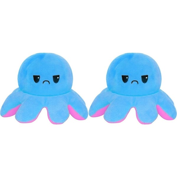 2x Hunter Products Moody Octopus Reversible 14" Kids/Children Activity Toy 3y+