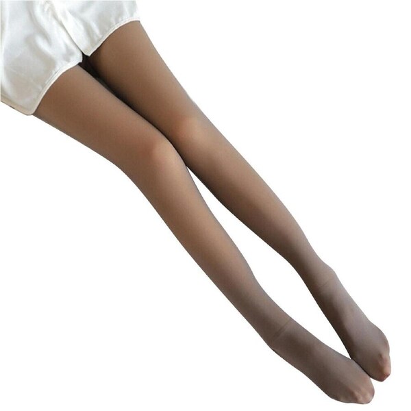 Womens Thermal Winter Fleece Tights Stockings Panty Hose Nude 220g With Velvet