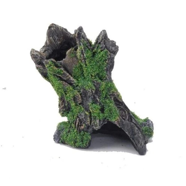 Aquatopia Tree Stump Falling With Moss Ornament (AQT62661)