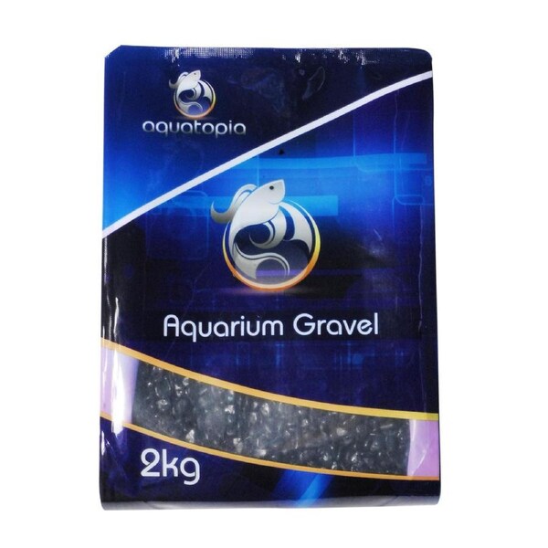 Aquatopia Coloured Gravel Black 2kg (AQ82072)