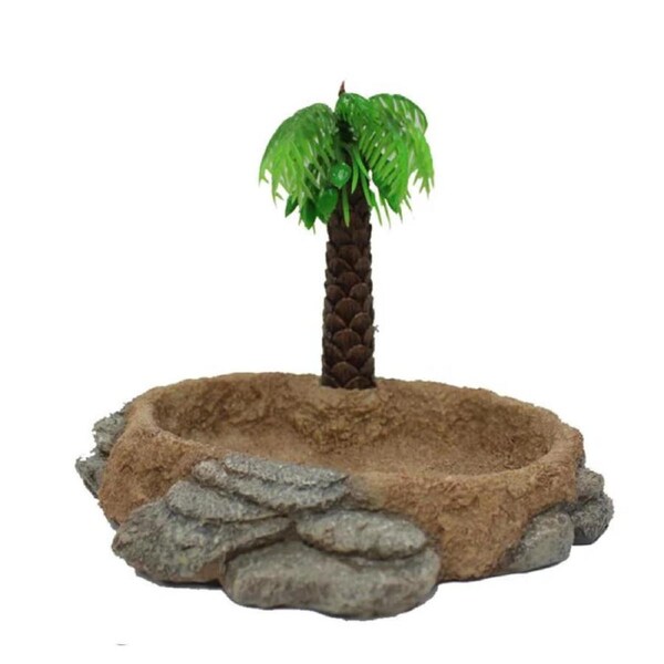 Aquatopia Hermit Crab Palm Tree With Bowl (AQT81043)