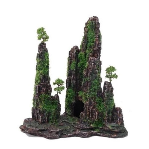 Aquatopia Mountain With Moss Ornament (AQT62342)