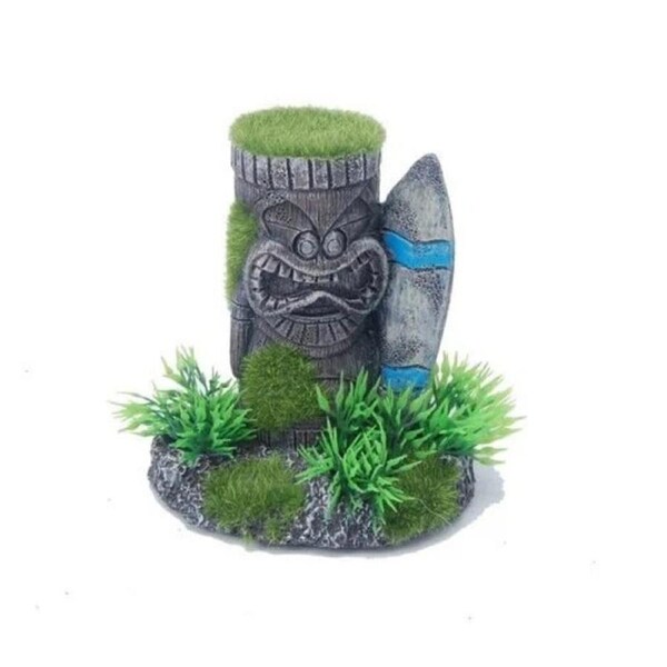 Aquatopia Warrior Face With Surfboard Ornament (AQT63391)