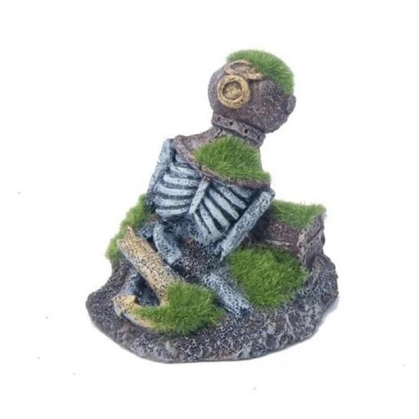 Aquatopia Skeleton With Moss Ornament (AQT63410)