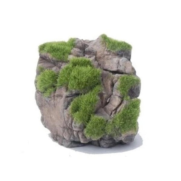 Aquatopia Natural Rock With Moss Ornament (AQT63483)