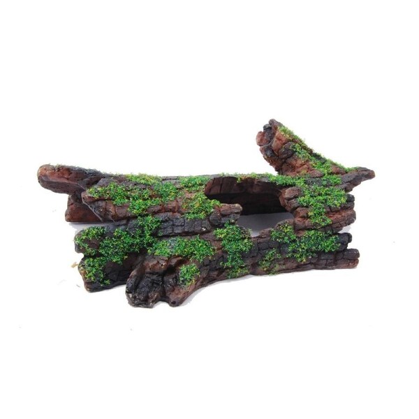 Aquatopia Tree Log With Moss Ornament (AQT62550)