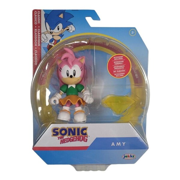Sonic The Hedgehog 4 inch Articulated Figure With Accessory Classic Amy