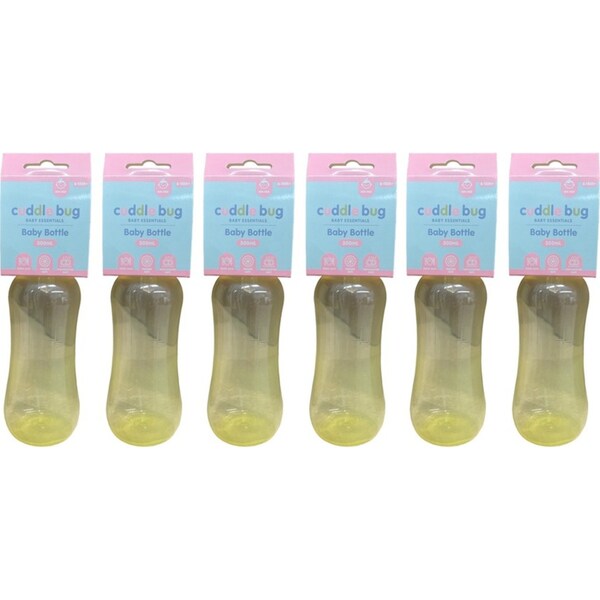 6x Cuddle Bug Baby/Toddler Bottle 300ml Bubble Design Set 3 A/C Kw8002 Assorted